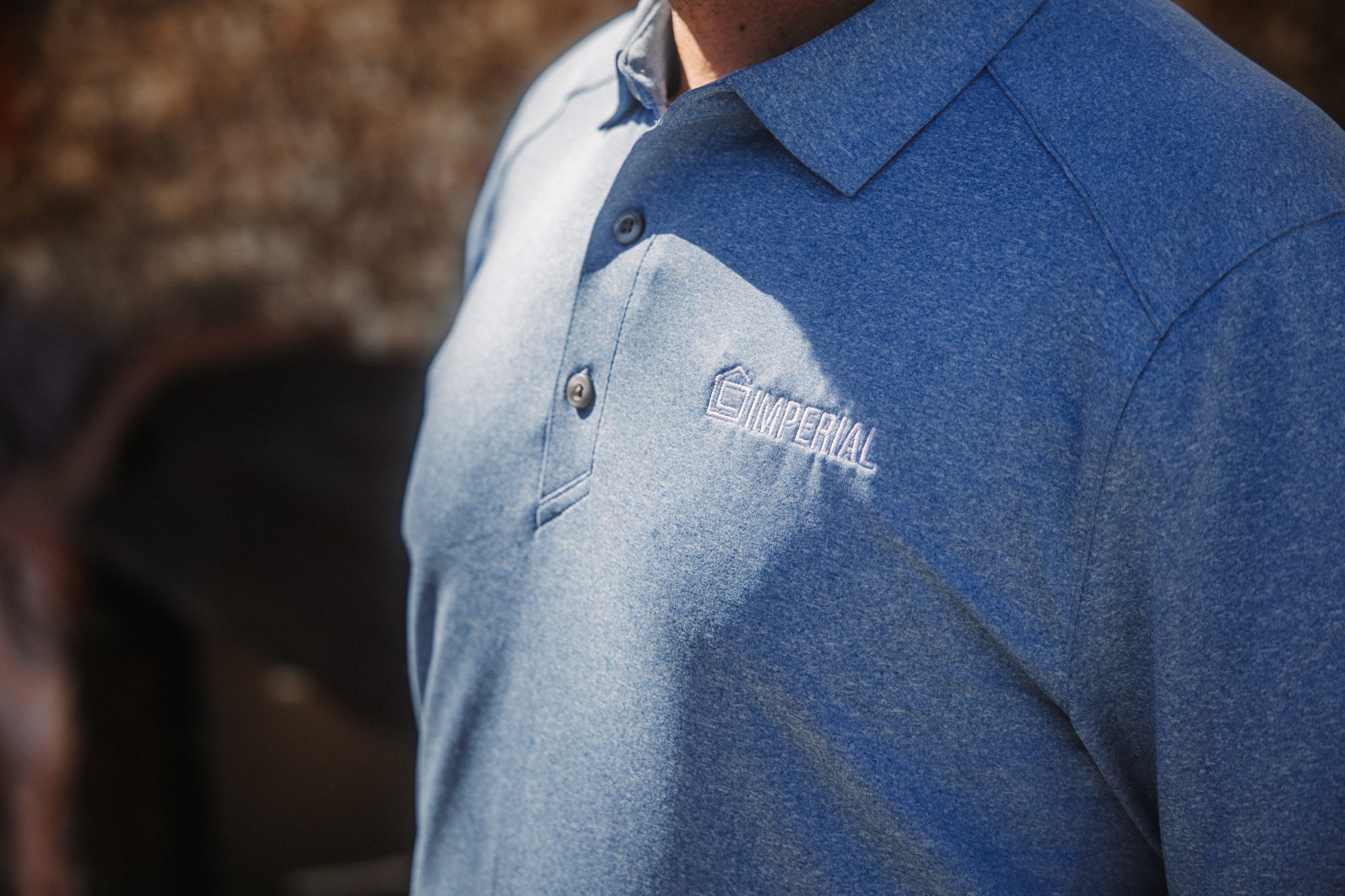 Uniform polo, Imperial Foundation Repair job site in North Texas